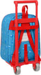 Schoolrugzak met Wielen SuperThings Rescue force Blauw 22 x 27 x 10 cm
