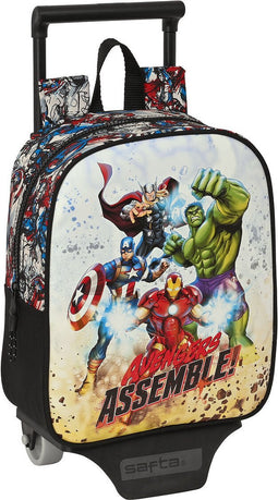 Schoolrugzak met Wielen The Avengers Forever Multicolour 22 x 27 x 10 cm