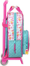 Schoolrugzak met Wielen The Bellies 20 x 28 x 8 cm Paars Turkoois Wit