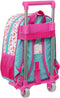 Schoolrugzak met Wielen The Bellies 26 x 34 x 11 cm Paars Turkoois Wit