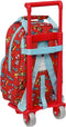 Schoolrugzak met Wielen The Paw Patrol Funday Rood Licht Blauw (20 x 28 x 8 cm)
