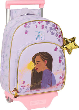 Schoolrugzak met Wielen Wish Lila 28 x 34 x 10 cm