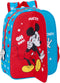 Schoolrugzak Mickey Mouse Clubhouse Fantastic Blauw Rood 26 x 34 x 11 cm