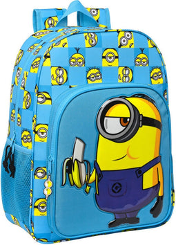 Schoolrugzak Minions Minionstatic Blauw (33 x 42 x 14 cm)