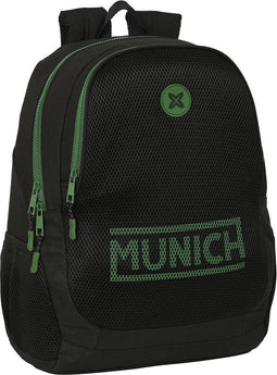 Schoolrugzak Munich Caviar Zwart 32 x 44 x 16 cm