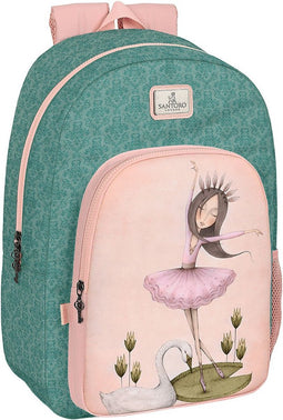 Schoolrugzak Santoro Swan lake Grijs Roze 30 x 46 x 14 cm