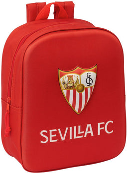 Schoolrugzak Sevilla Fútbol Club Rood 22 x 27 x 10 cm 3D