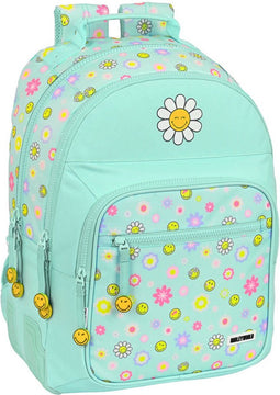 Schoolrugzak Smiley Summer fun Turkoois (32 x 42 x 15 cm)