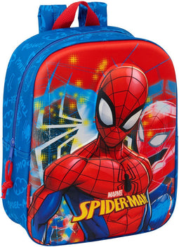 Schoolrugzak Spider-Man Rood Marineblauw 22 x 27 x 10 cm 3D