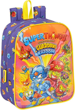 Schoolrugzak SuperThings Guardians of Kazoom Paars Geel (22 x 27 x 10 cm)