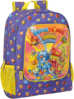 Schoolrugzak SuperThings Guardians of Kazoom Paars Geel (32 x 42 x 14 cm)