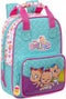 Schoolrugzak The Bellies 20 x 28 x 8 cm Paars Turkoois Wit