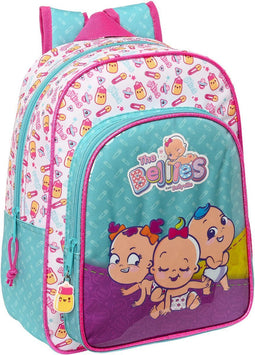 Schoolrugzak The Bellies 26 x 34 x 11 cm Paars Turkoois Wit