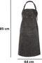 Schort TRUMAN (Logo + Pocket), 64x85 cm, black