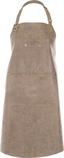 Schort TRUMAN (Logo + Pocket), 64x85 cm, taupe