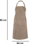 Schort TRUMAN (Logo + Pocket), 64x85 cm, taupe