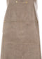 Schort TRUMAN (Logo + Pocket), 64x85 cm, taupe
