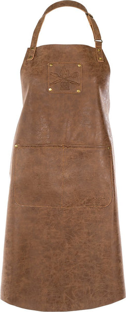 Schort TRUMAN (Logo + Pocket), 64x85 cm, walnut