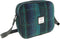 Schoudertas Almond Blauw met Turquoise - 19x21x7 - Harris Tweed - Glen Appin of Scotland