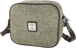 Schoudertas Almond LIchtbruin - 19x21x7 - Harris Tweed - Glen Appin of Scotland