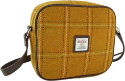 Schoudertas Almond Mosterdgeel (English Mustard) - 19x21x7 - Harris Tweed - Glen Appin of Scotland