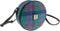 Schoudertas Bannock Paars en Groen - Rond - Ritssluiting - Harris Tweed - Glen Appin of Scotland