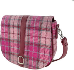 Schoudertas Beauly Levendig Roze - Harris Tweed - Glen Appin of Scotland
