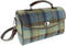 Schoudertas Calder Tartan Blauw Beige - Werk of Studie - Harris Tweed - Glen Appin of Scotland