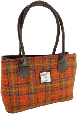 Schoudertas Cassley Oranje - Klassiek - Harris Tweed - Glen Appin of Scotland