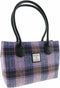 Schoudertas Cassley Paars met Lila - Klassiek - Harris Tweed - Glen Appin of Scotland