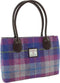 Schoudertas Cassley Paars met Roze - Klassiek - Harris Tweed - Glen Appin of Scotland