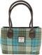 Schoudertas Cassley Turquoise - Klassiek - Harris Tweed - Glen Appin of Scotland