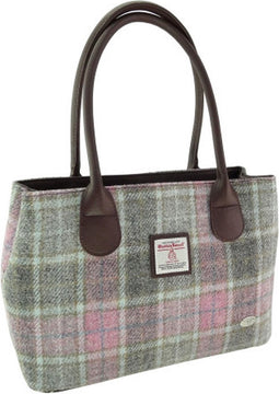 Schoudertas Cassley Zacht Roze Buchanan - Klassiek - Harris Tweed - Glen Appin of Scotland