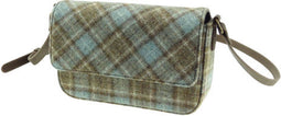 Schoudertas Crossbody Blauw Beige - Rosehall - Abraham Moon Tweed - Glen Appin of Scotland
