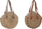 Schoudertas DKD Home Decor 41 x 10 x 66 cm Bruin Oranje Groen Zeegras (2 Stuks)