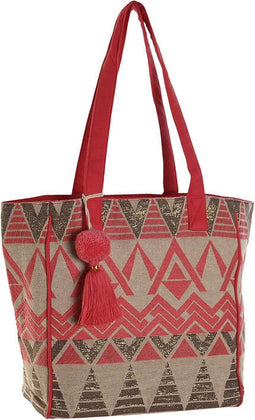 Schoudertas Home ESPRIT Beige Fuchsia 31 x 16 x 66 cm