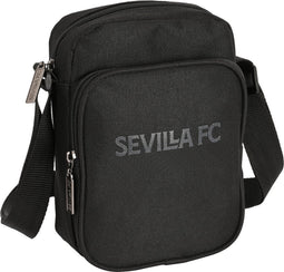 Schoudertas Sevilla Fútbol Club Teen Zwart (16 x 22 x 6 cm)