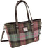Schoudertas Spey Gedempt Groen & Paars Tartan - Groot - Ritssluiting - Harris Tweed - Glen Appin of Scotland