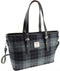 Schoudertas Spey Grijs en Zwart - Groot - Ritssluiting - Harris Tweed - Glen Appin of Scotland