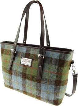 Schoudertas Spey Tartan MacLeod - Groot - Ritssluiting - Harris Tweed - Glen Appin of Scotland