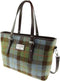 Schoudertas Spey Tartan MacLeod - Groot - Ritssluiting - Harris Tweed - Glen Appin of Scotland