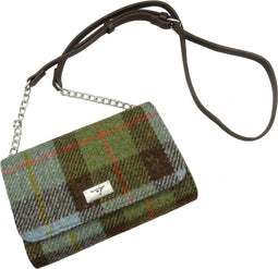 Schoudertas Strathy MacLeod- Portemonnee - Harris Tweed - Glen Appin of Scotland