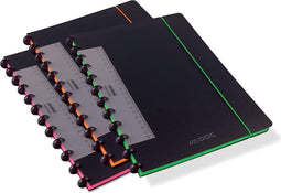 Schrift adoc coloredge a4 lijn 90gr pp zwart - 10 stuks