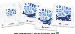 Schrift Adoc Ocean Waste Plastics A4 144blz 90gr lijn | 10 stuks