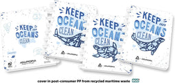 Schrift Adoc Ocean Waste Plastics A5 144blz 90gr lijn | 10 stuks