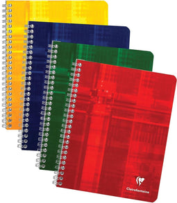 Schrift Clairefontaine A5+ 120blz ruit 5x5mm spiraal assorti | 5 stuks