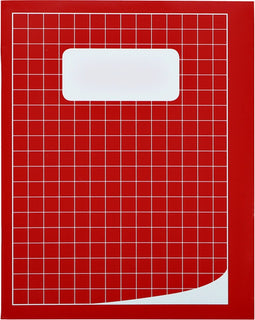 Schrift Qbasic 210x165mm ruit 10mm 80blz assorti | 10 stuks