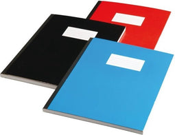 Schrift Qbasic met harde kaft A4 160blz lijn assorti | 10 stuks