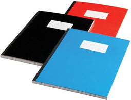 Schrift Qbasic met harde kaft A5 160blz lijn assorti | 10 stuks