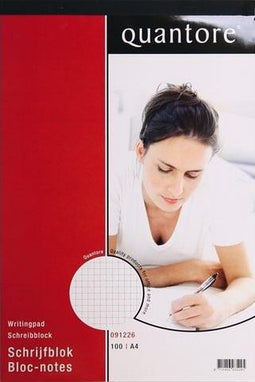 Schrijfblok A4 kleine ruit